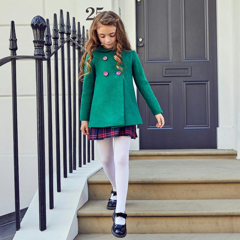 Fitzrovia Pea Coat - Cut Grass Green