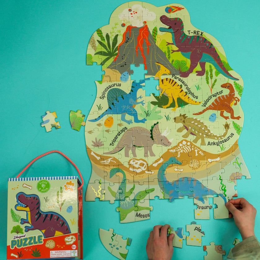 Dino 120pc Shaped Puzzle