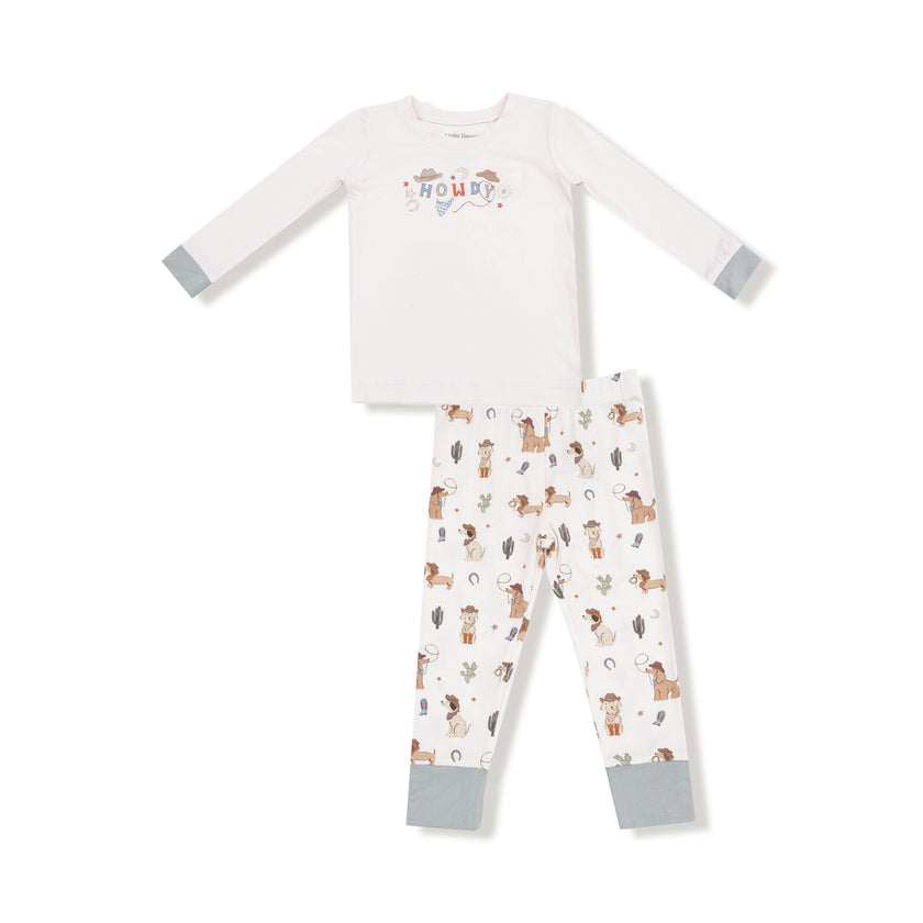 Cowboy Dogs - Long Sleeve Loungewear Set