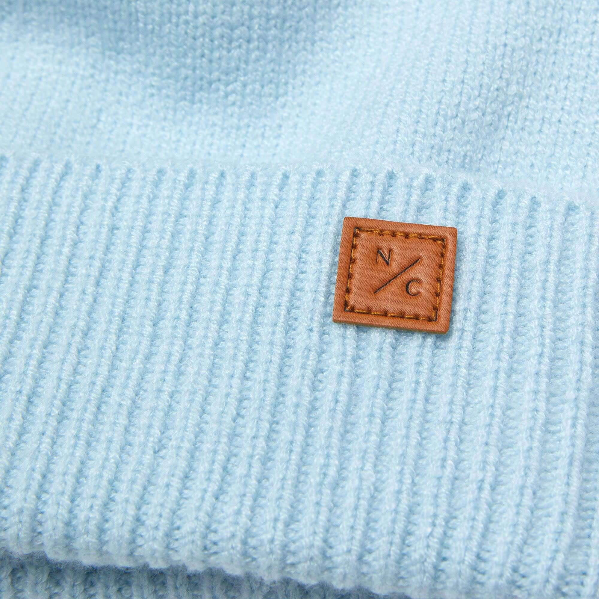 Kids Knit Winter Hat with Knit Pom