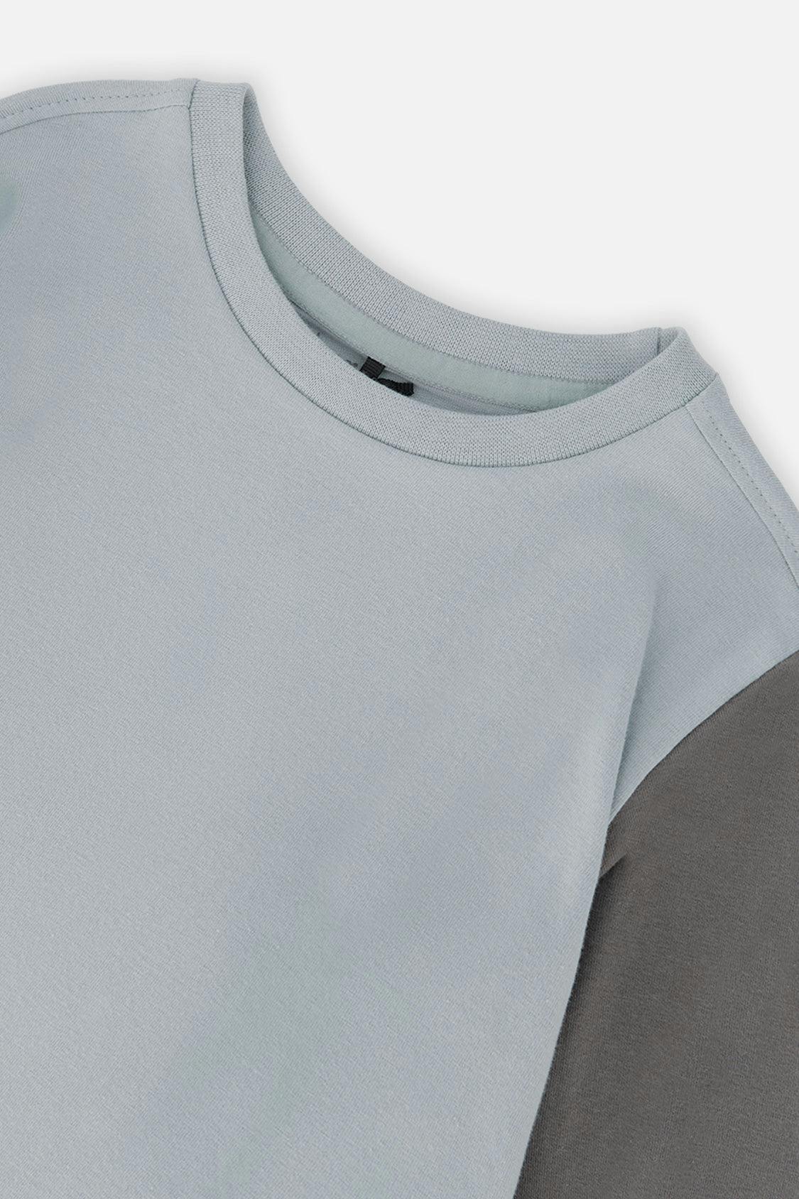 Long Sleeve Organic Cotton T-Shirt Sky Blue