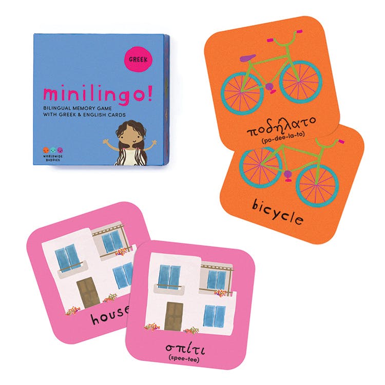 Minilingo, Greek/English Flashcards