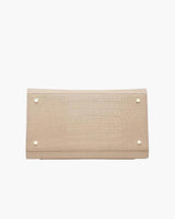 Large, Insulated, Chic Lunchbox, Cream Croc