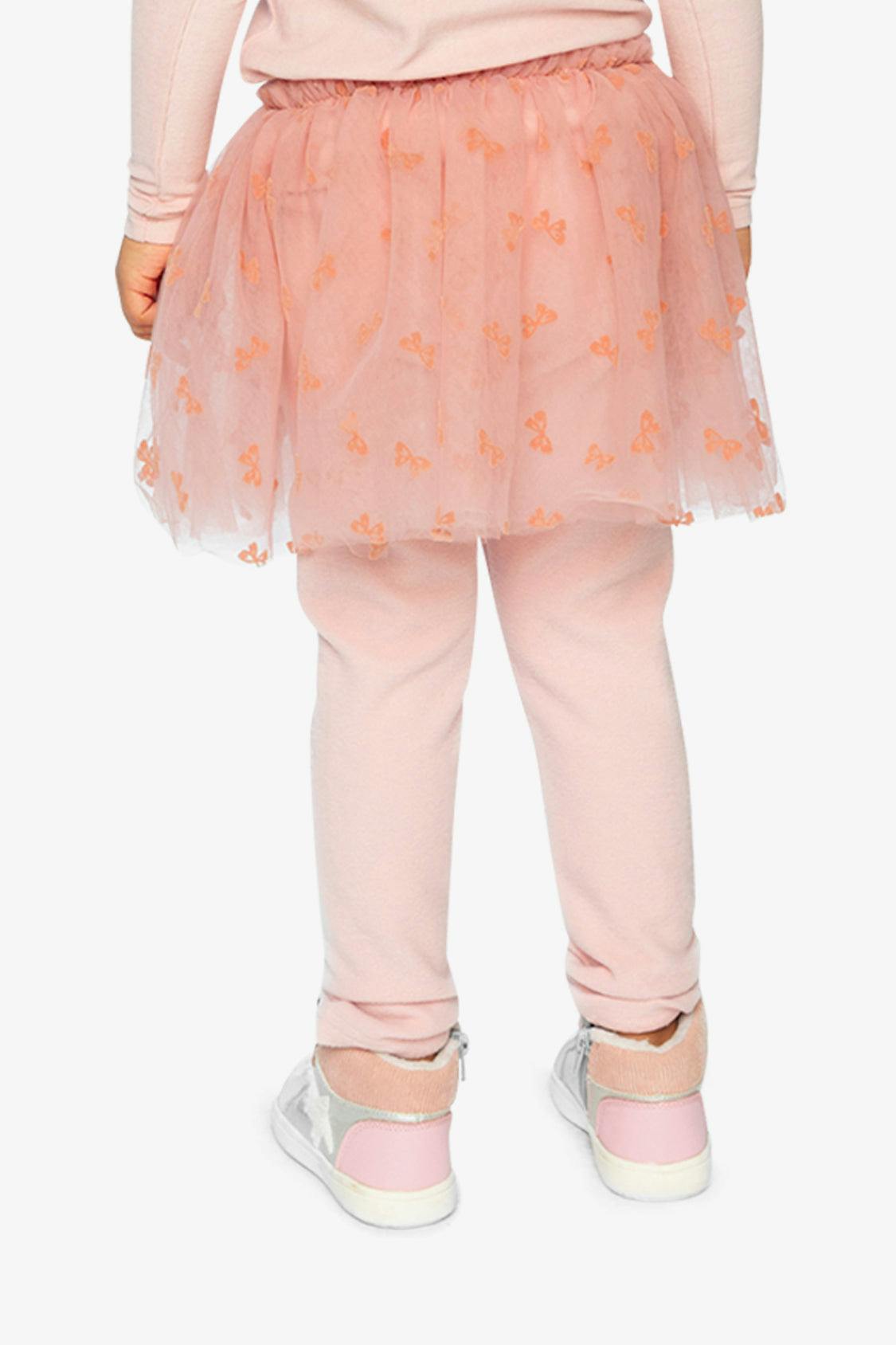 Leggings With Integrated Tulle Skirt Pale Dusty Pink