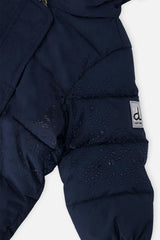 Baby Cloud One Piece Snowsuit Adapted For Car Seats Dark Blue