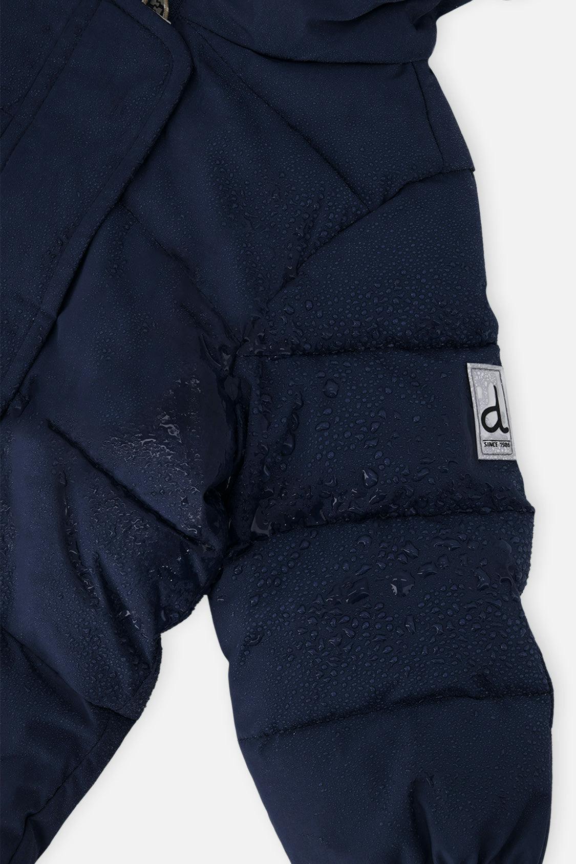 Baby Cloud One Piece Snowsuit Adapted For Car Seats Dark Blue