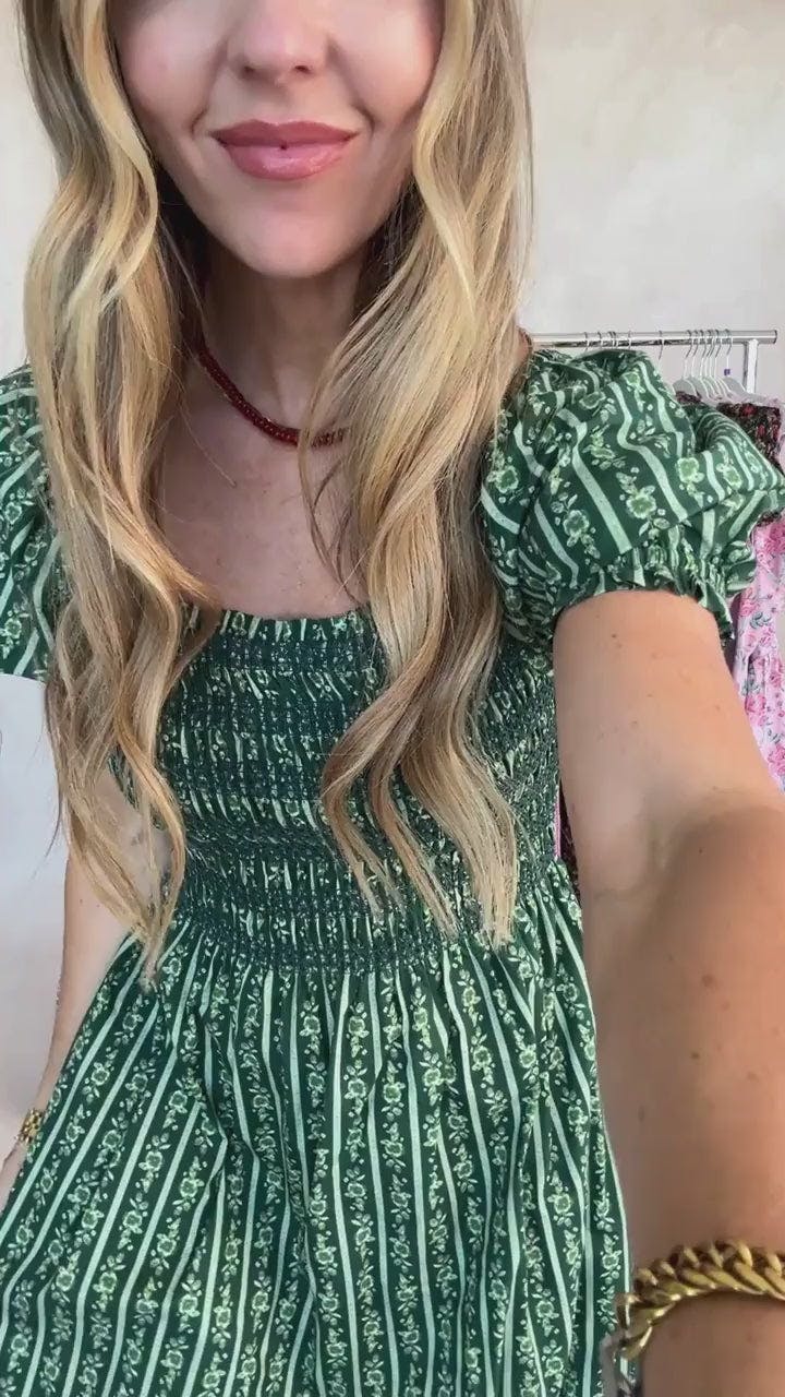 Sunday Best Dress in Pine Felicity Floral