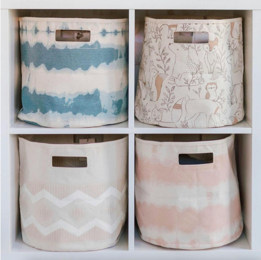 Ezra Woodland Canvas Storage Bin