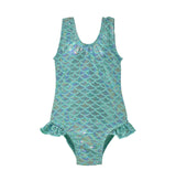 UPF 50+ Delaney Hip Ruffle Swimsuit - Fairy Tale Scales