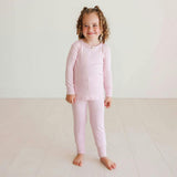 Icing Pink Pointelle Rosette Classic Pajama Set