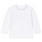 White Long Sleeve Rashguard with UPF 50+
