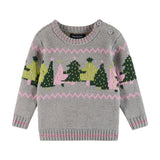Infant Grey Chenille Sweater w/Tree Graphic & Sweater Knit Pant Set