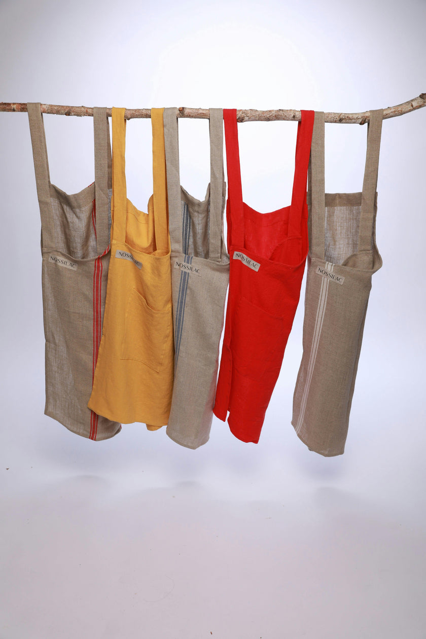 Nossilac French Linen Crossback Apron&nbsp;