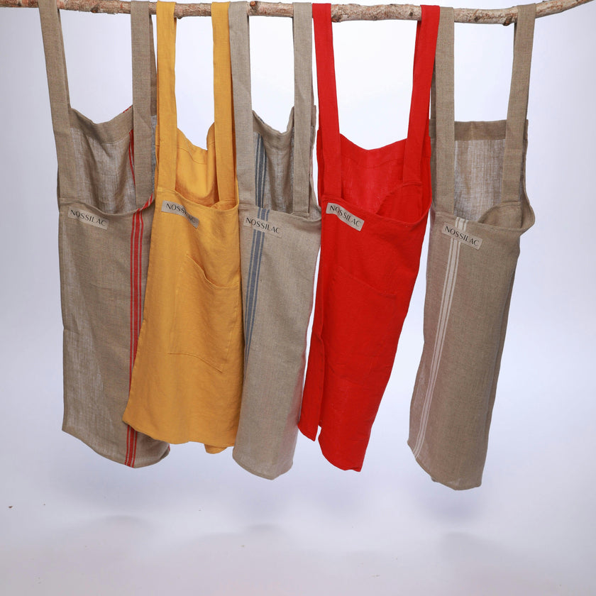 Nossilac French Linen Crossback Apron&nbsp;