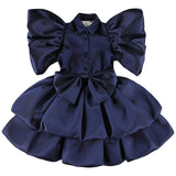 CAROLINE BOSMANS Big Bow Gloss Dress