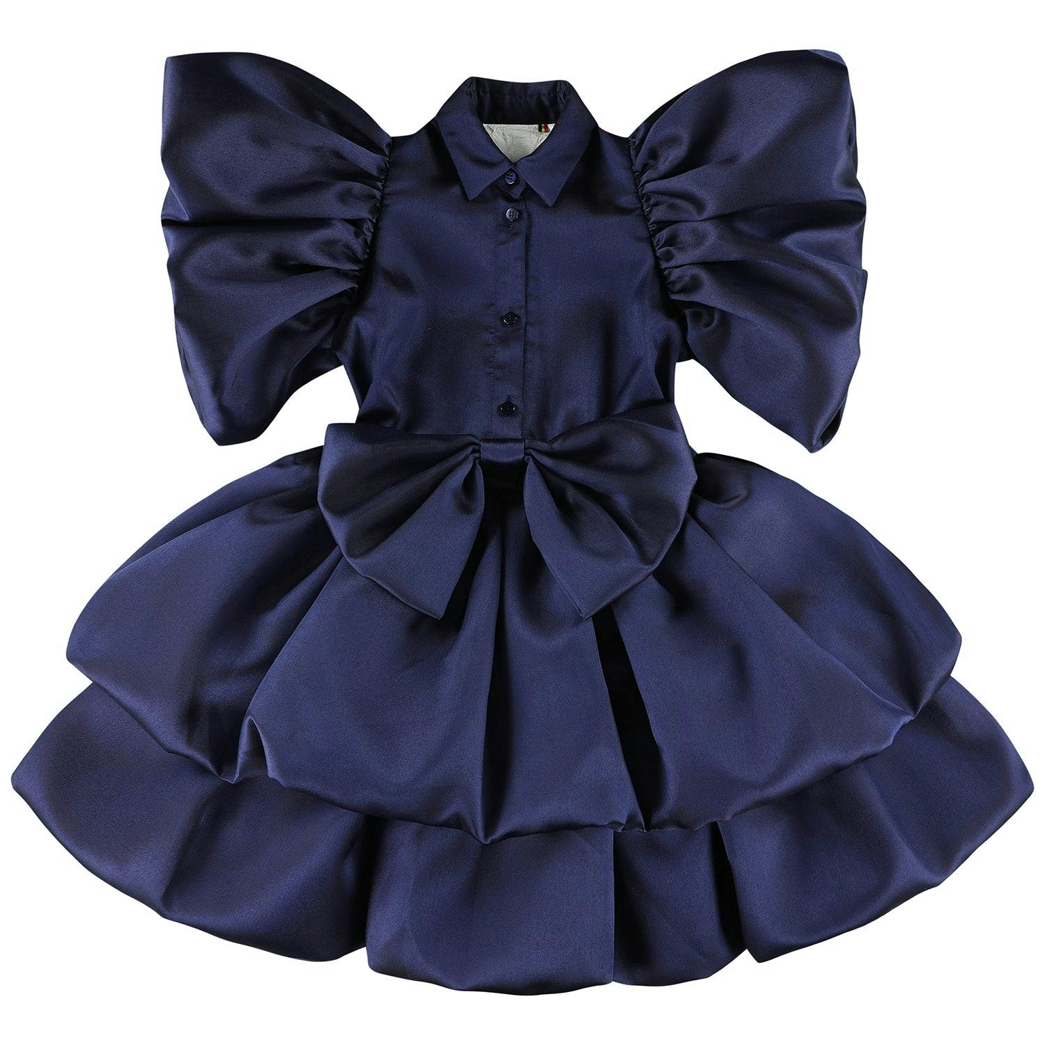 CAROLINE BOSMANS Big Bow Gloss Dress