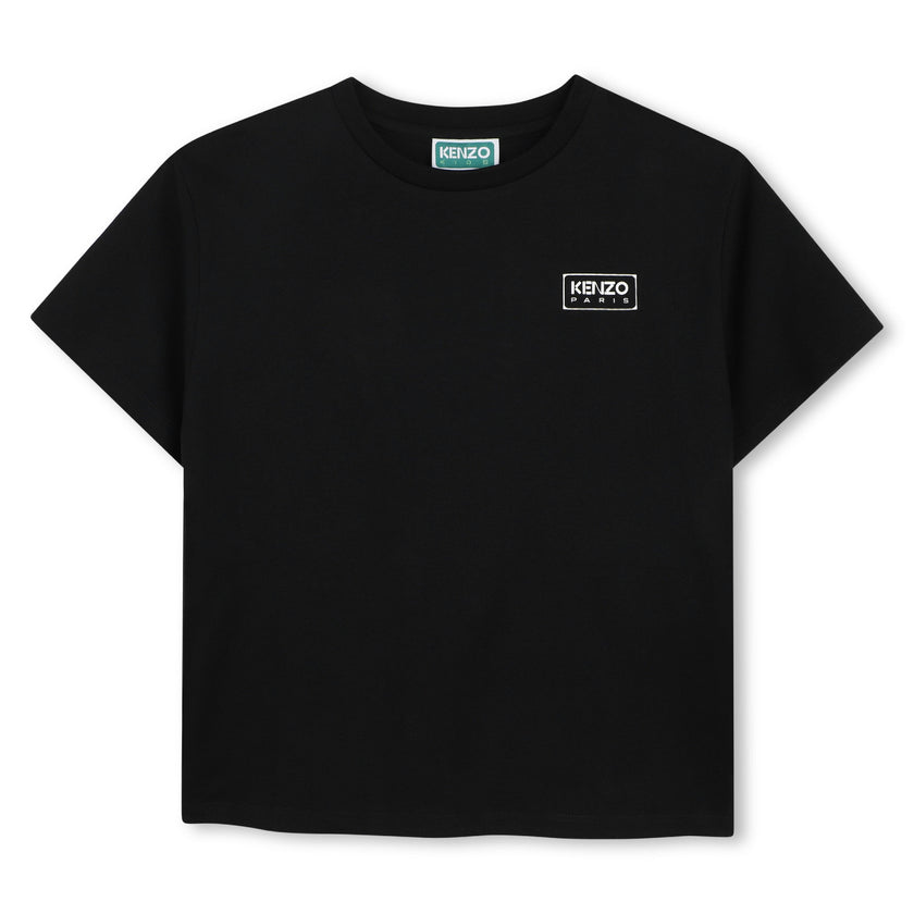 Black Paris Logo T-shirt