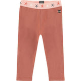 Brick Toned Contrast Waistband Leggings