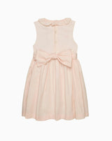 Sleeveless Willow Rose Hand Smocked Dress in Peach
