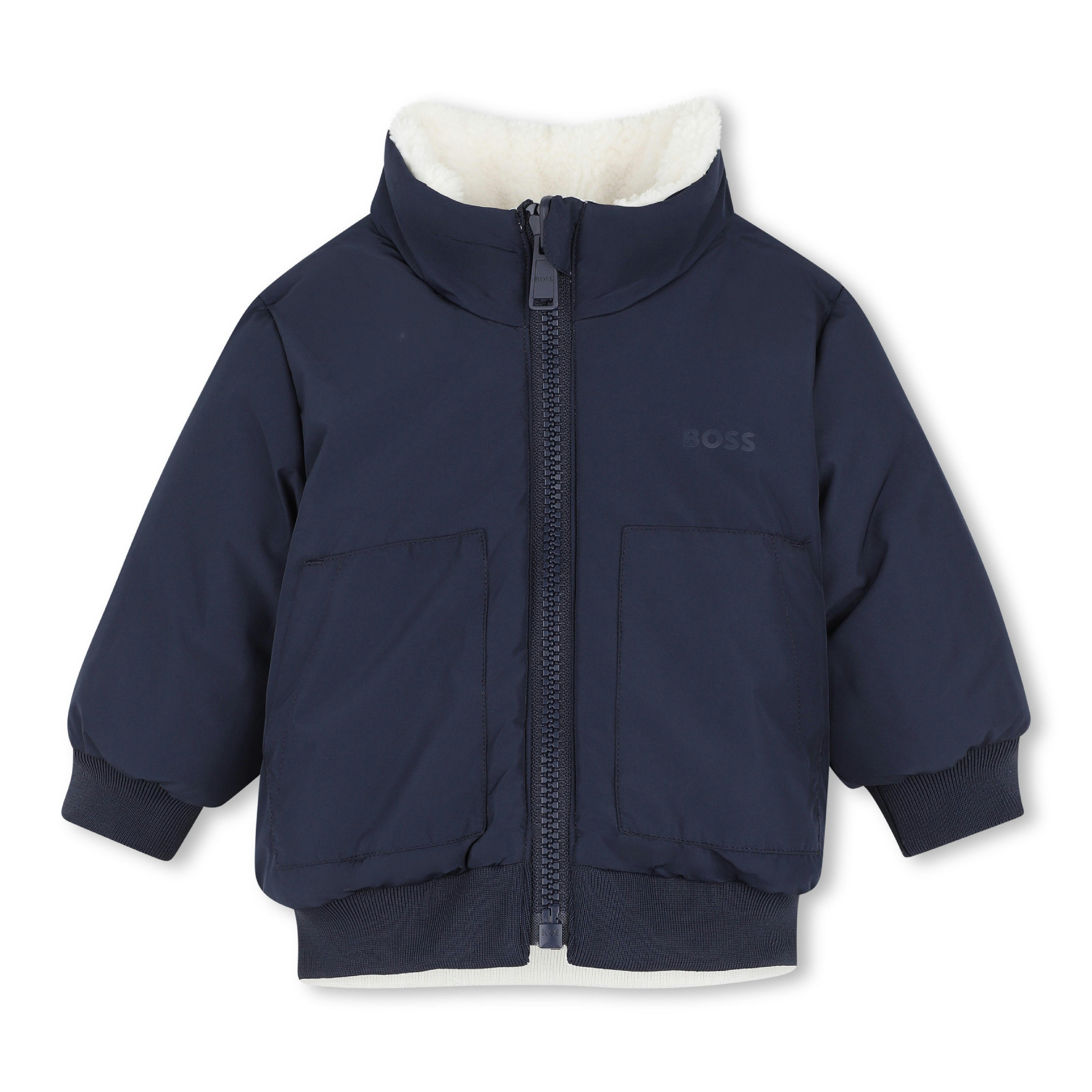 Ivory Reversible Teddy Jacket
