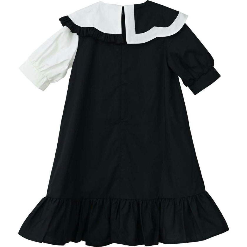 Lily dress (black/off-white)