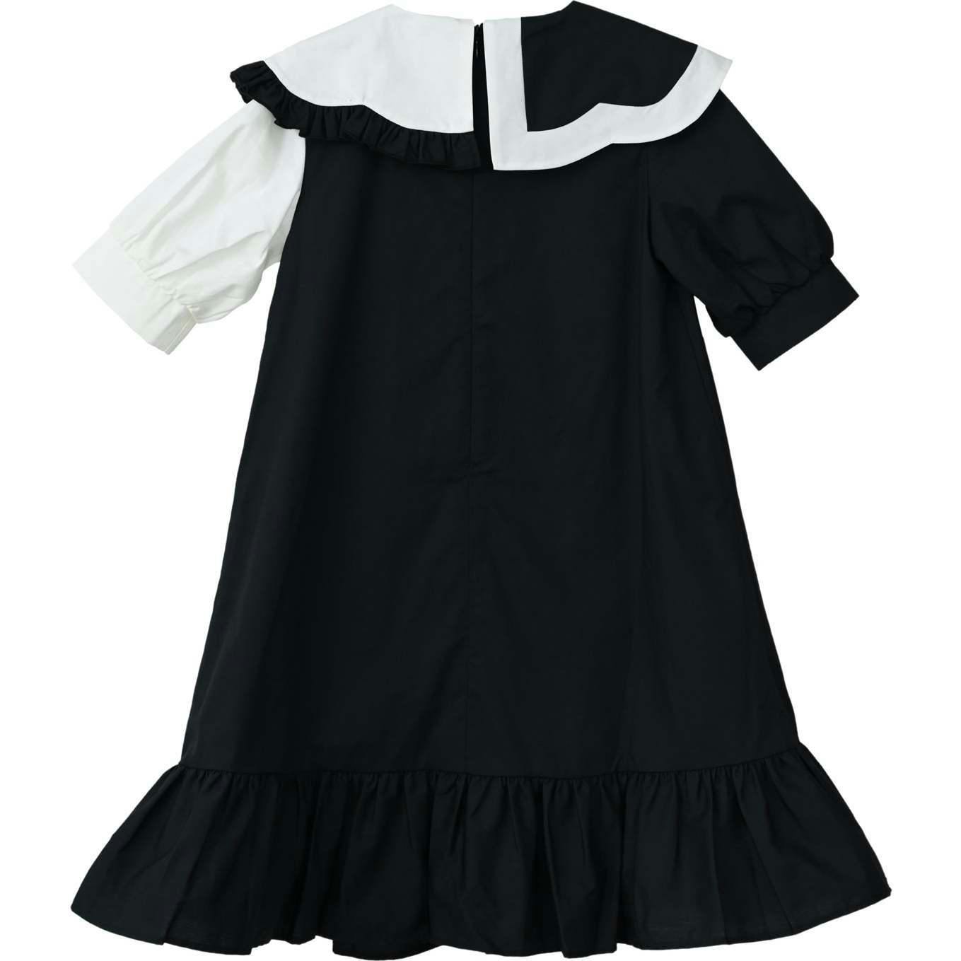 Lily dress (black/off-white)