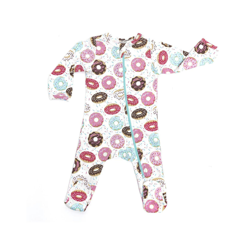 Zipped Long Sleeve Footed Onesie