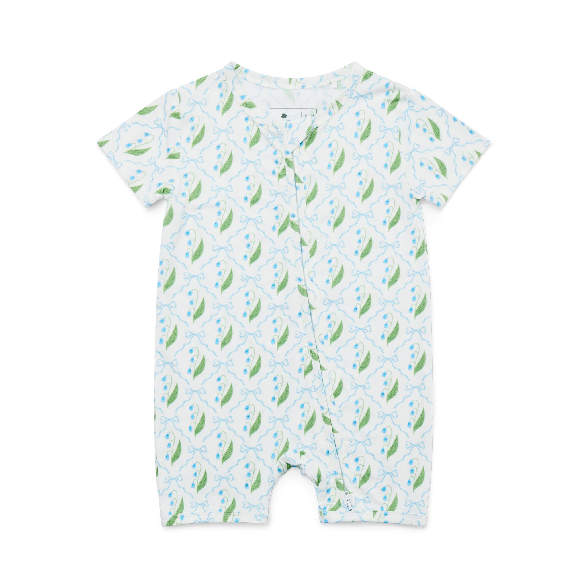 Bluebell Bows Short Sleeve & Shorts Bamboo Sleeper