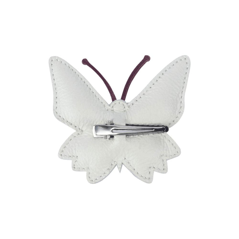 Zaza Sky Hairclip | Butterfly | Powder Metallic Nubuck