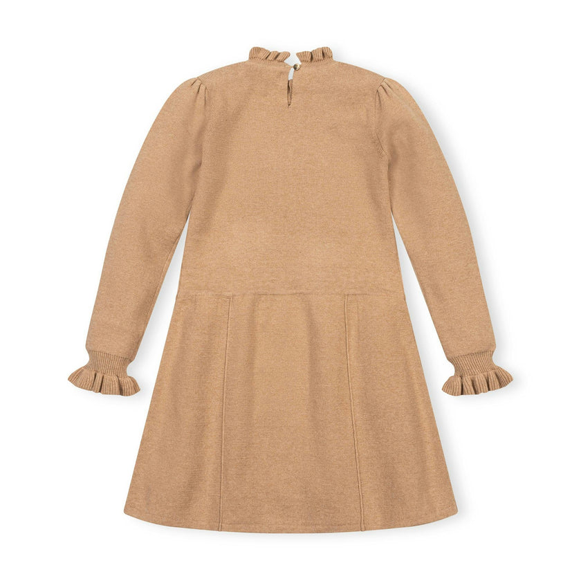 Organic Ruffle Edge Sweater Dress
