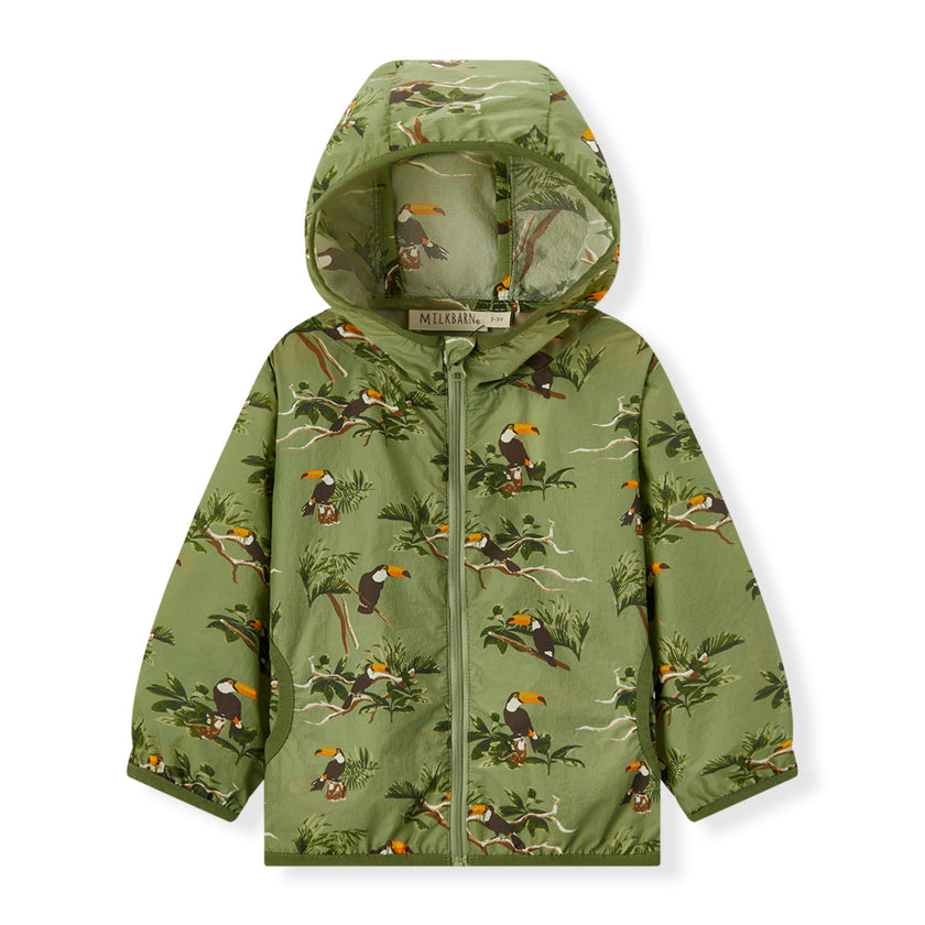 Hooded Sun Shield Windbreaker Jacket