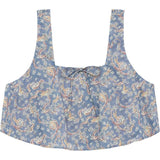 Women's Floral Print Square Neck Sleeveless Crop Top