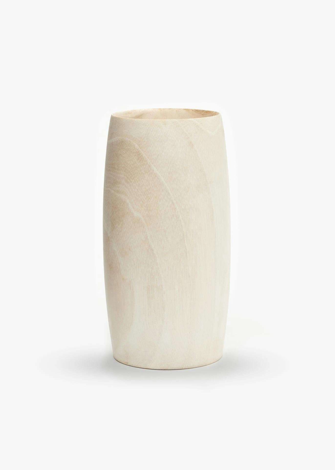 Ansel Handcrafted Wood Vase