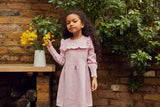 Ruffled Bib Dress| cashmere/ merino
