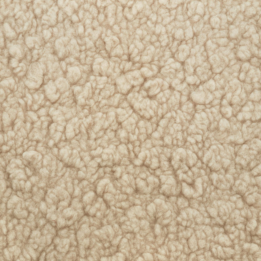 Mushroom Pouf in Chai Shearling