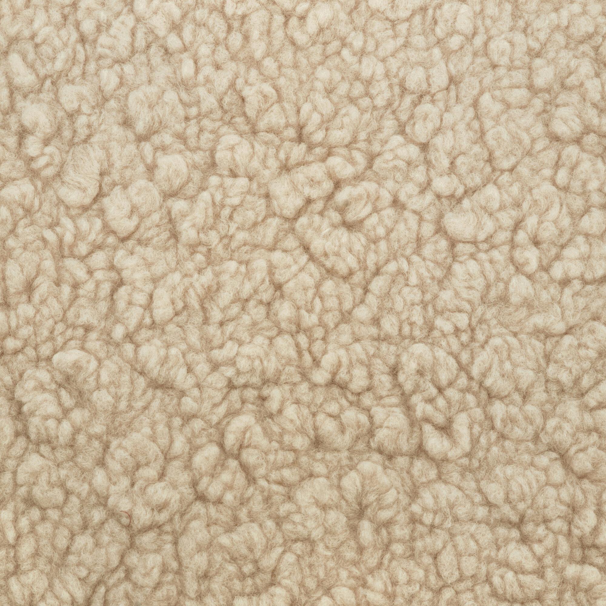 Mushroom Pouf in Chai Shearling