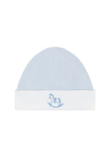 Blue Rocking Horse Embroidered Hat