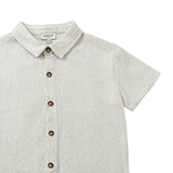 Brammie Shirt | Warm White Melange