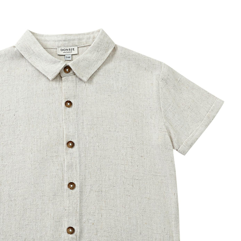 Brammie Shirt | Warm White Melange