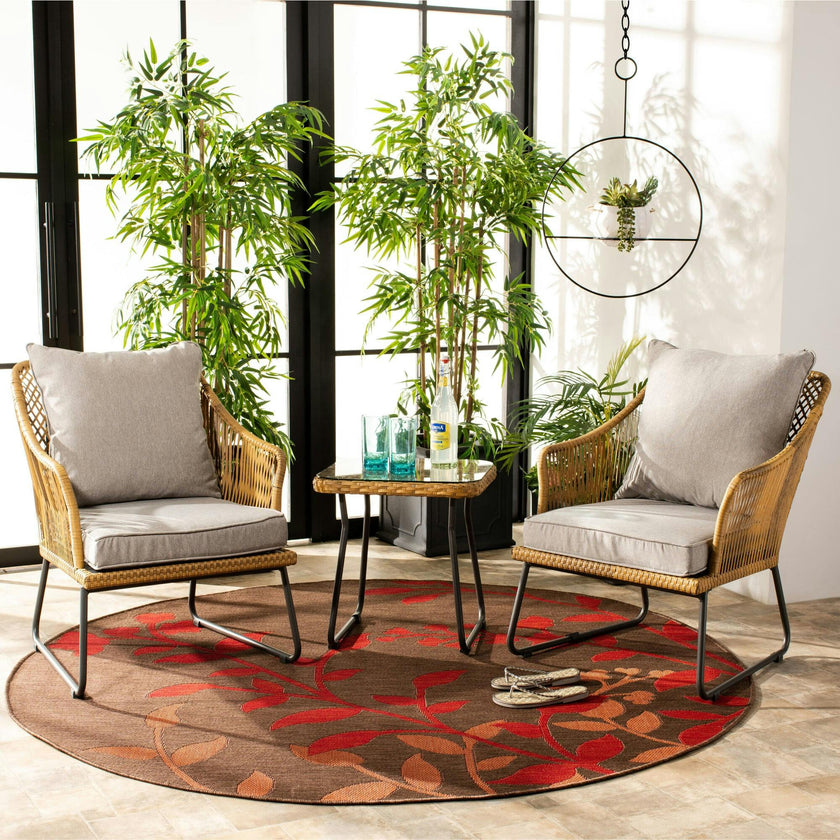 Jensen 3-Piece Rattan Outdoor Lounge Set