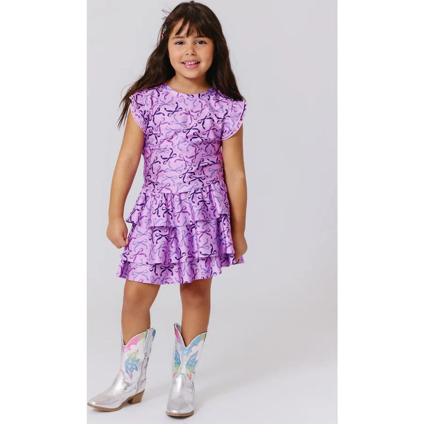 Girls Hi-shine Tiered Skirt