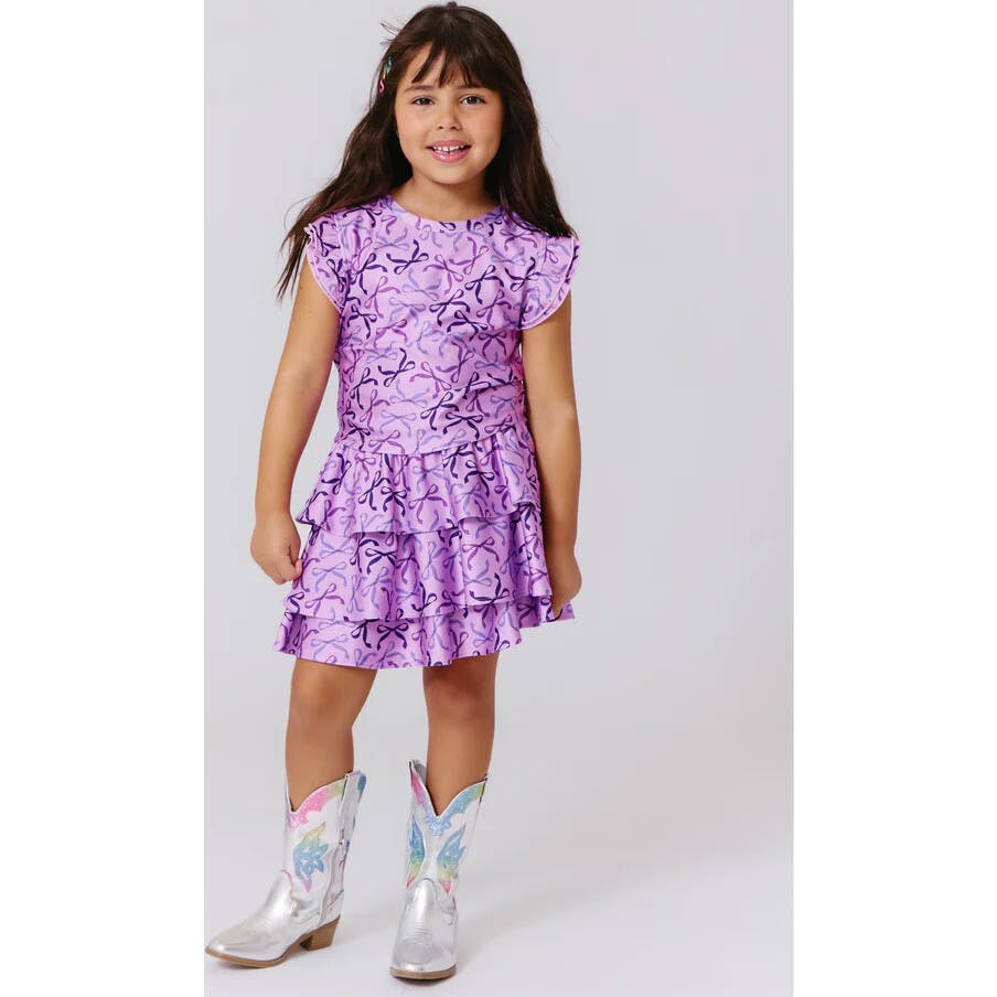 Girls Hi-shine Tiered Skirt