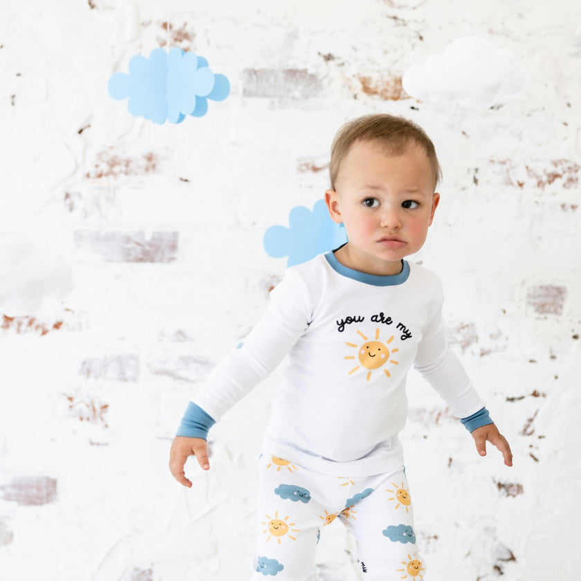 sunshine long sleeve pajama set
