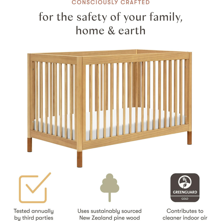 Gelato 4-in-1 Convertible Crib With Toddler Bed Conversion Kit