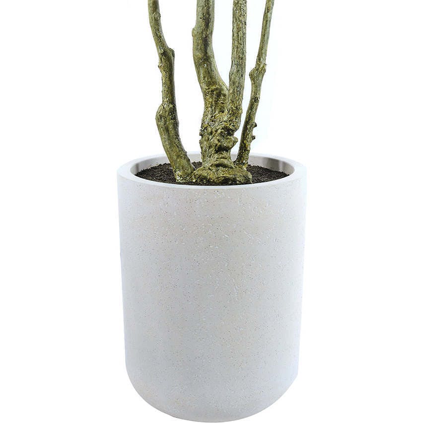 7' Artificial Willow Eucalyptus Tree with Artisan Planter