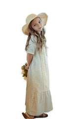 Maxi Dress with Lace Trim