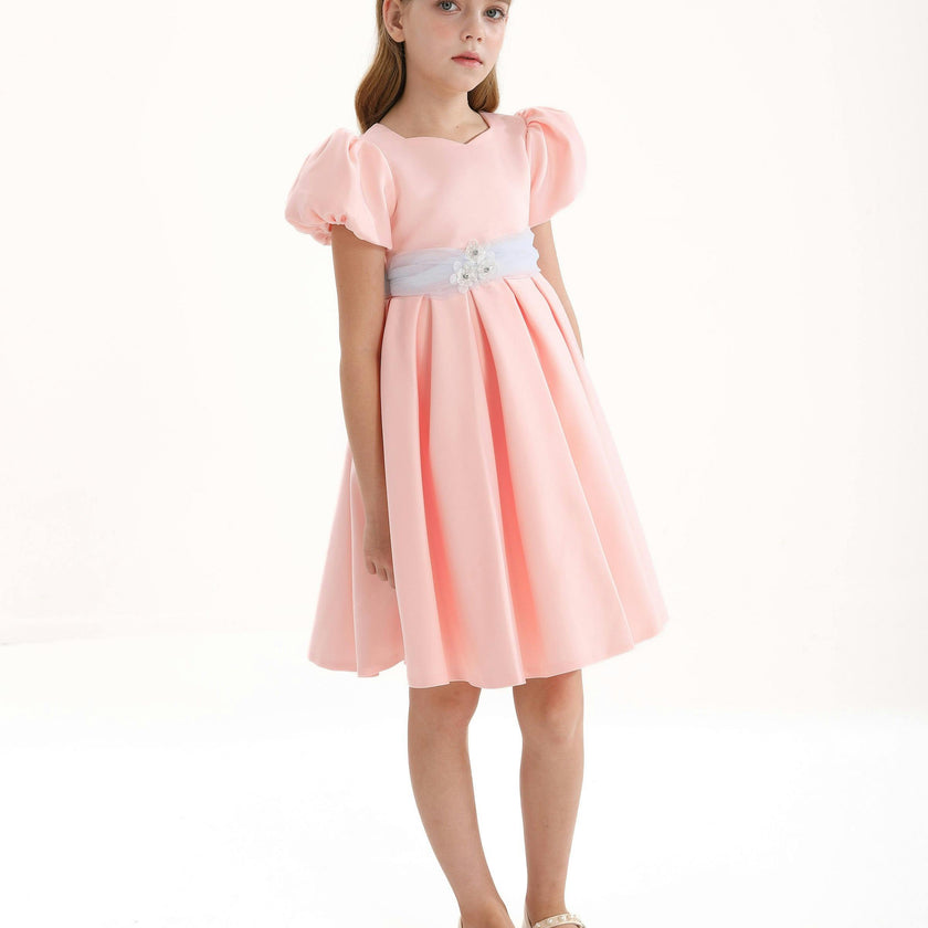 Pink Easton Teacup Belt Dress