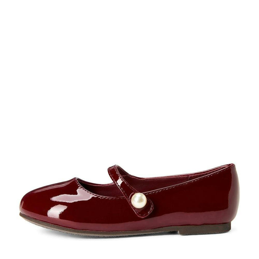 Elin Glossy Patent Leather Pointed Toe Mary Jane Shoes