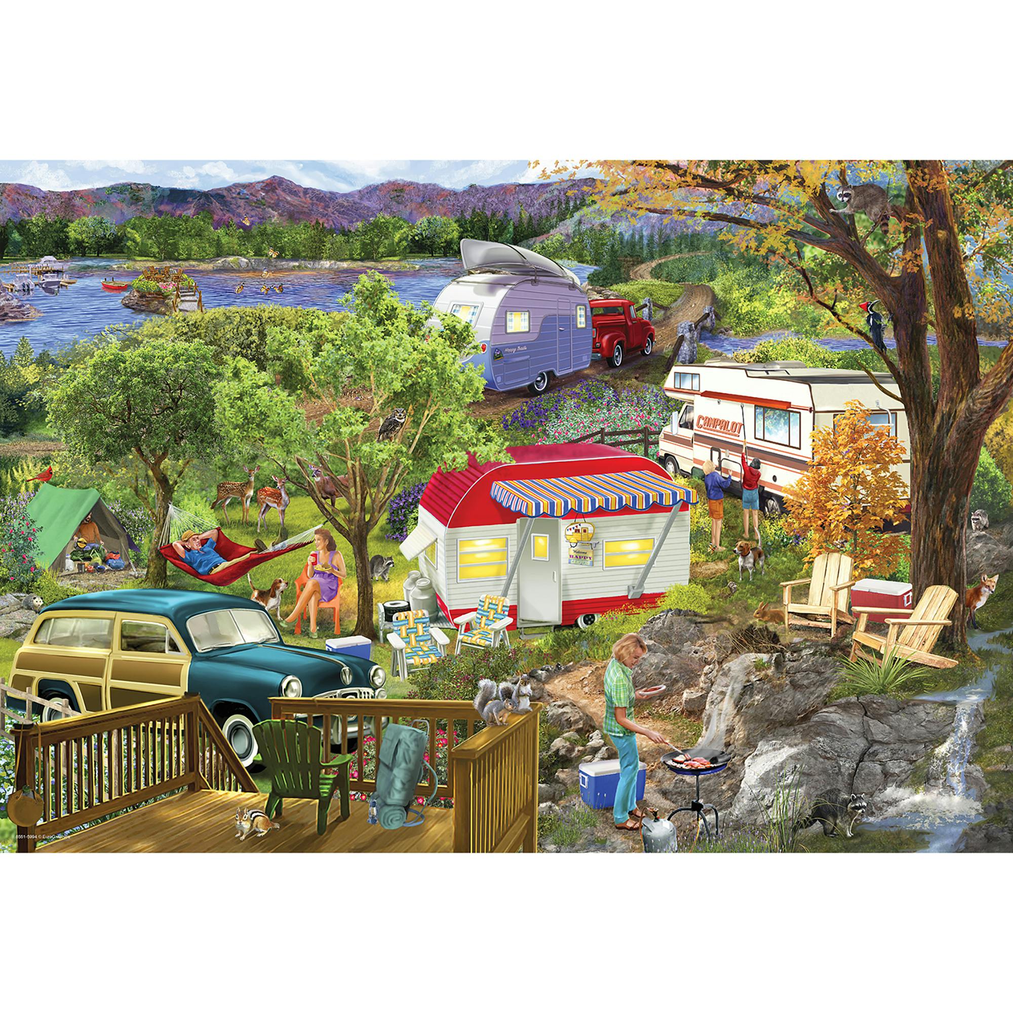 Camping Trailer Tin - 550 PC Puzzle