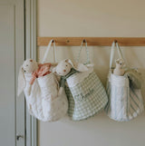 Quilted Storage Basket - Seaside Stripe